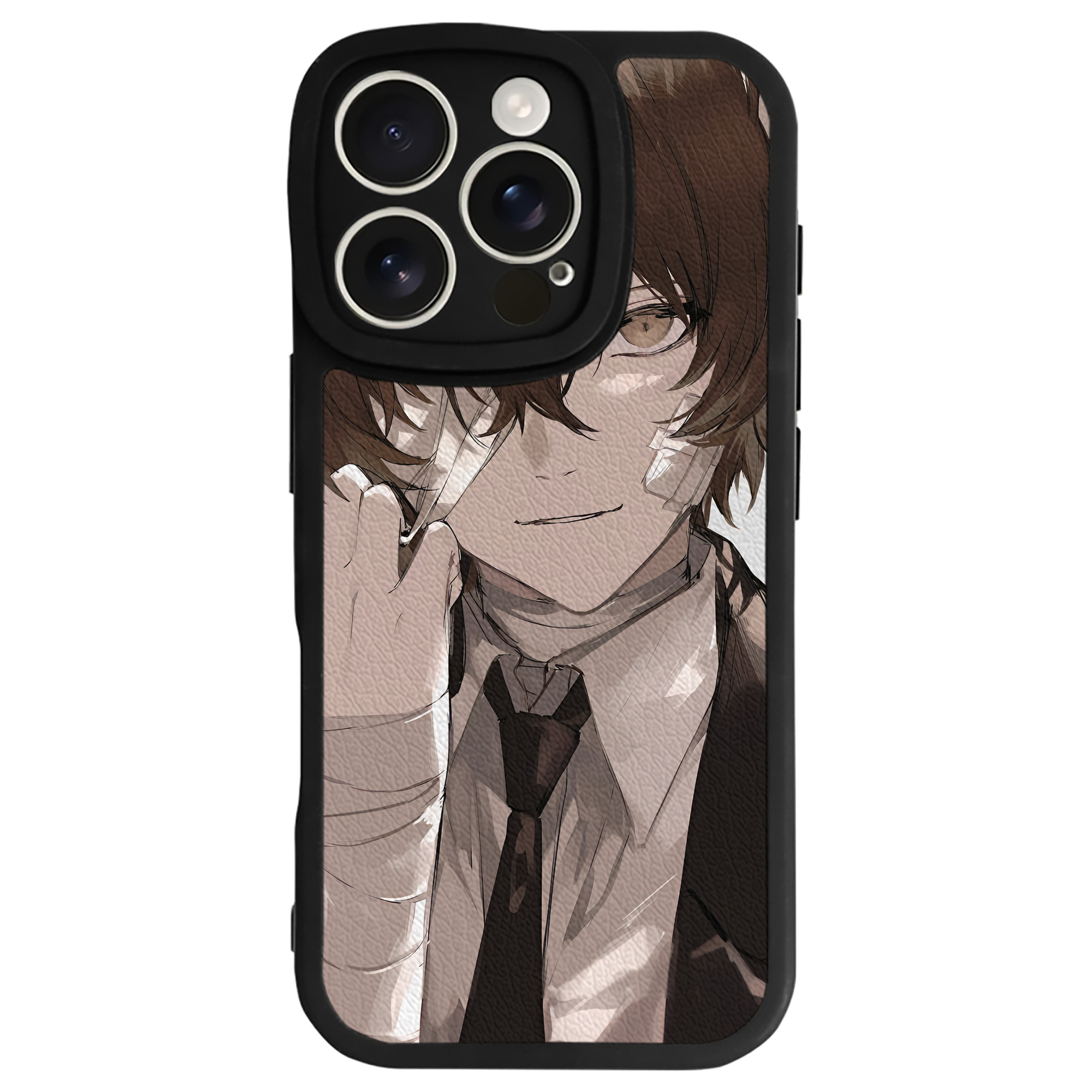 （画像用） 文豪ストレイドッグス Bungo Stray Dogs 【iPhone 16シリーズ対応】シリコンスマホケース（レザー調） 材質：シリコン